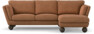 Madison - 2-sits soffa med schäslong höger - Orange