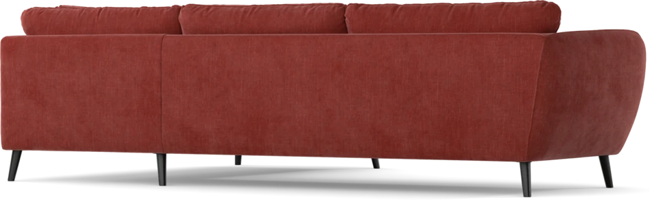 Madison - 3-sits soffa med divan höger - Rosa