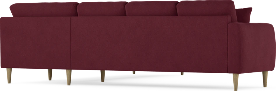 Eden - Hörnsoffa, 3+3-sits - Röd
