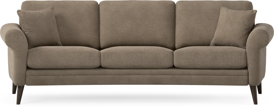 Eden - 3-sits soffa svängd - Brun