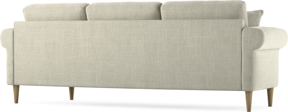 Eden - 3-sits soffa svängd - Beige