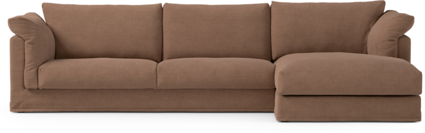 Cherrie klädsel -  3-sits med schäslong höger - Orange