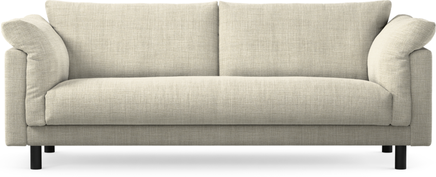 Cherrie - 3-sits soffa, hel dyna, fast klädsel - Beige