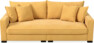 Rossi - 3-sits soffa, hel dyna - Gul
