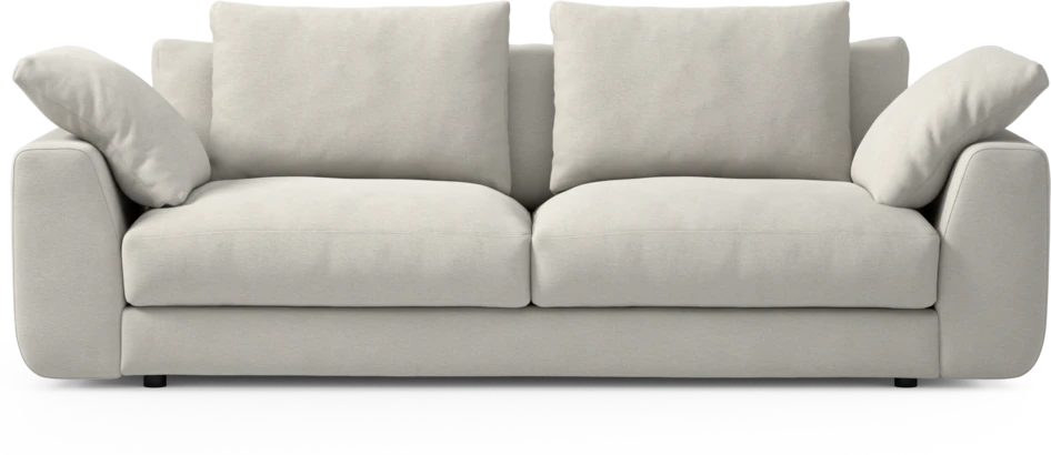 Amie - 3-sits soffa - Vit