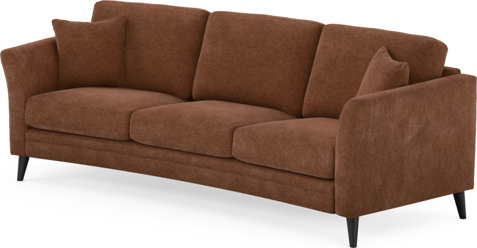 Eden - 3-sits soffa svängd - Orange