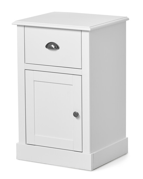 Kate - Sängbord, B 45, H 71 cm - Vit