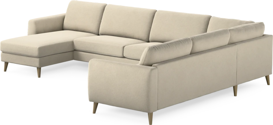 Bridge - Hörnsoffa, 3+2-sits med schäslong vänster - Beige
