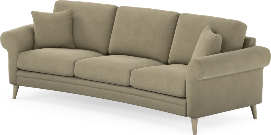 Eden - 3-sits soffa svängd - Beige