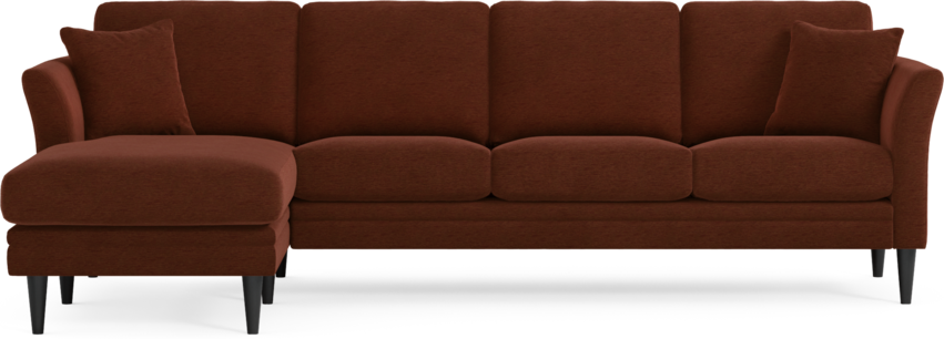 Eden - 3-sits soffa med schäslong - Orange