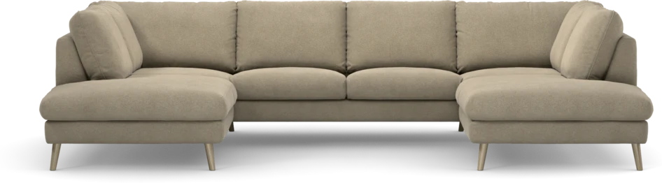 Madison Lux - 2-sits soffa med divan vänster och höger - Beige
