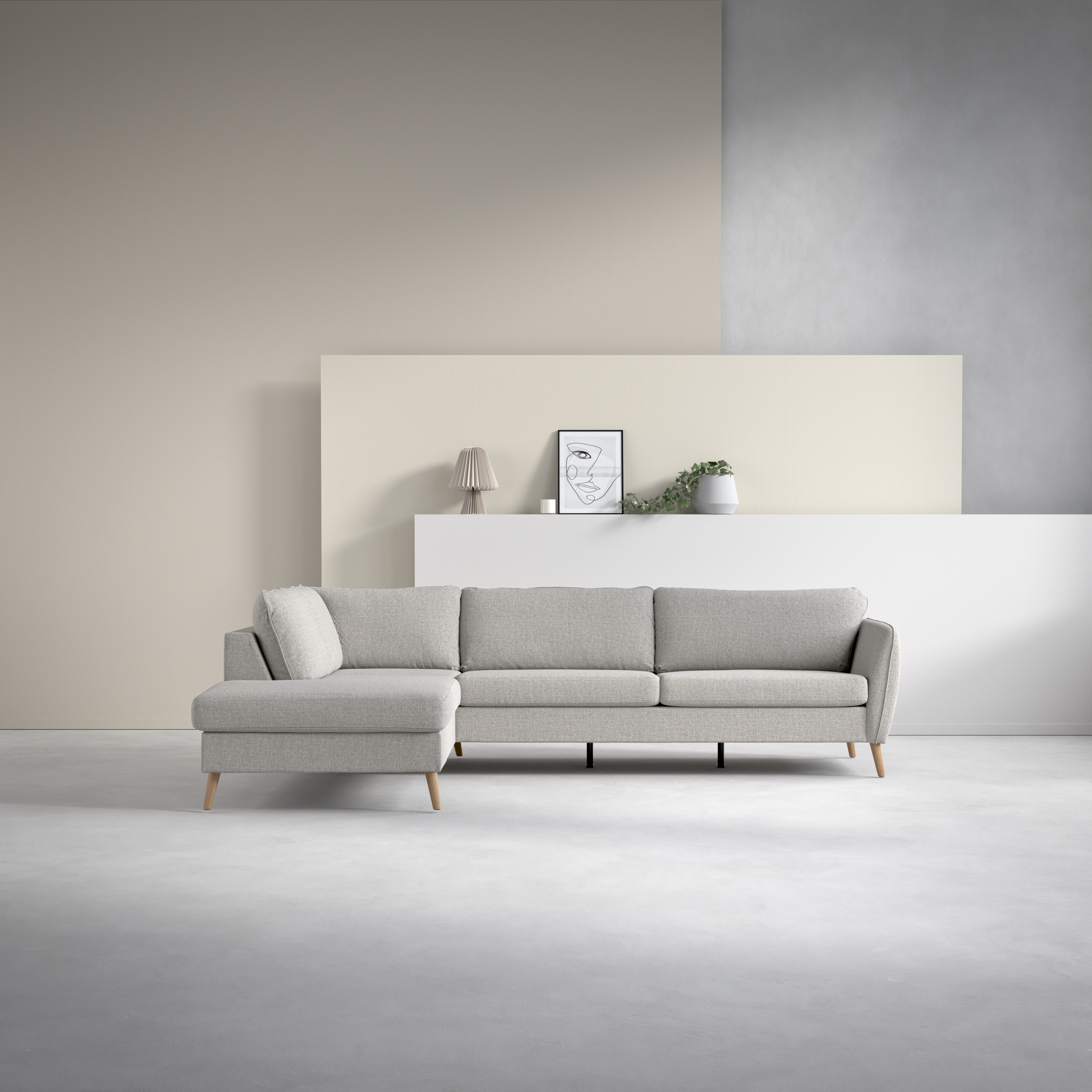 County, 2,5-sits soffa med divan vänster