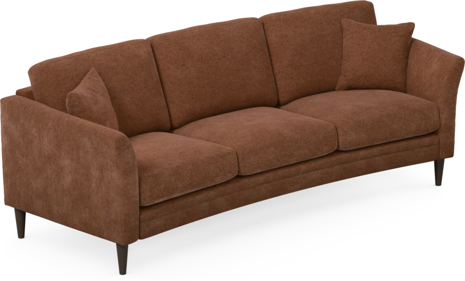 Eden - 3-sits soffa svängd - Orange