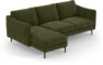 Madison Lux - 2-sits soffa med schäslong vänster - Grön