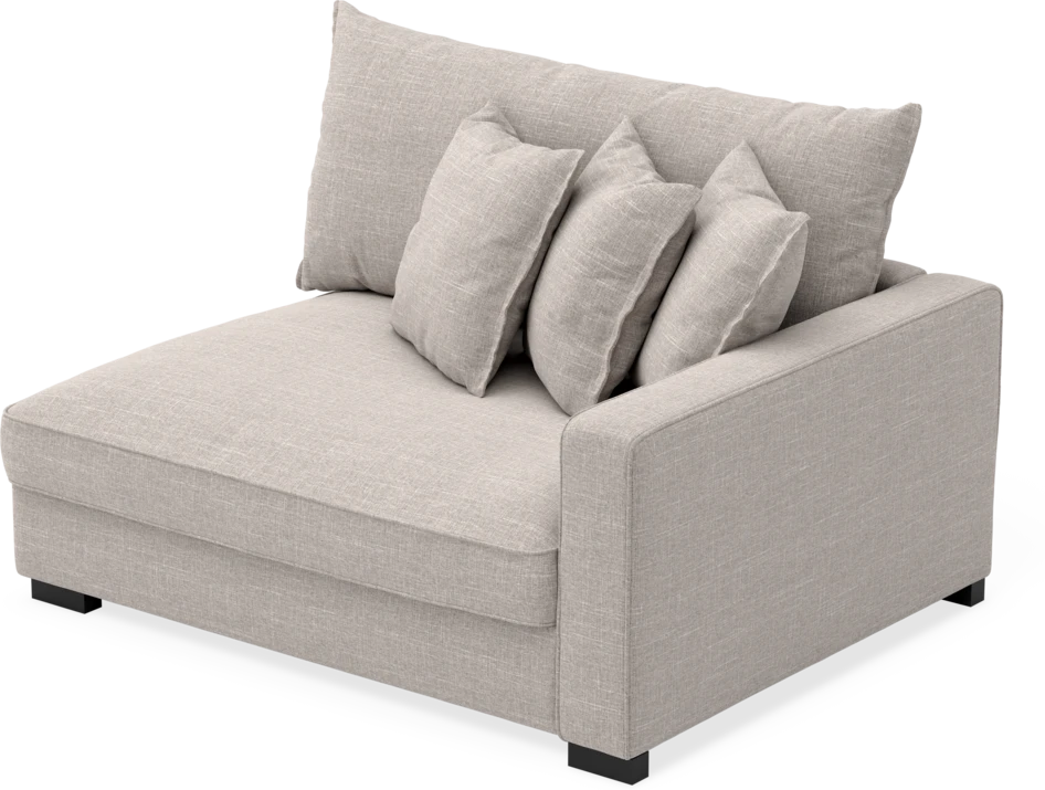 Rossi - 2-sits med armstöd höger - Beige