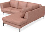 Madison - 2-sits soffa med divan höger - Röd