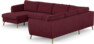 County - Hörnsoffa, 3+2-sits med schäslong vänster - Röd