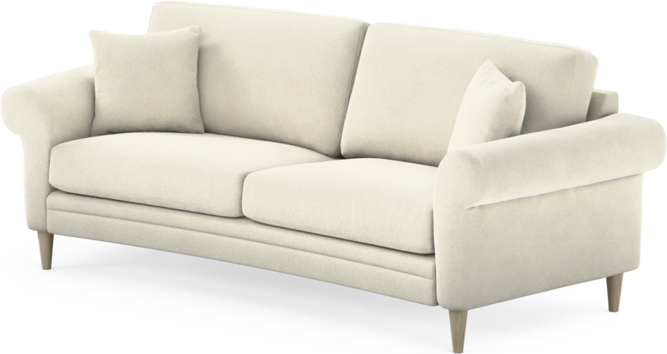 Eden - 2,5-sits soffa svängd - Vit