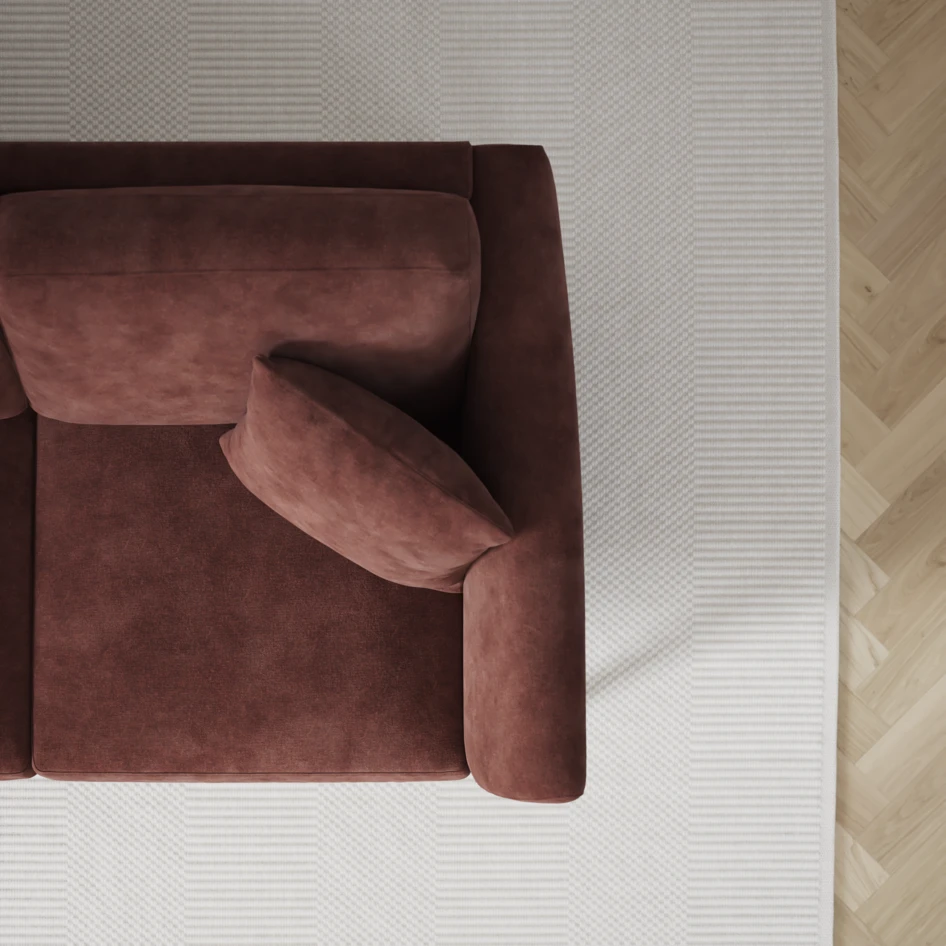 Eden - 2,5-sits soffa - Röd