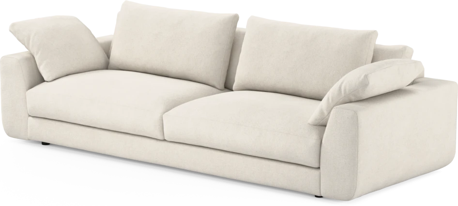 Amie - 4-sits soffa - Vit