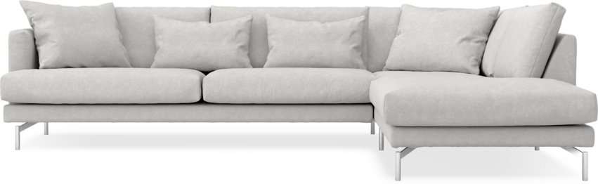 Harper - 3-sits soffa med divan höger - Grå