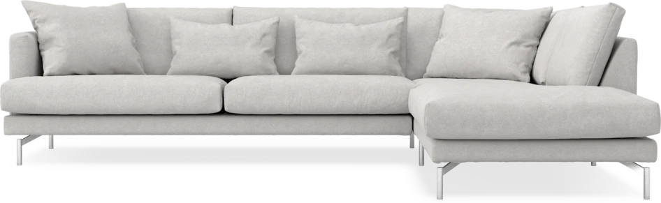 Harper - 3-sits soffa med divan höger - Grå
