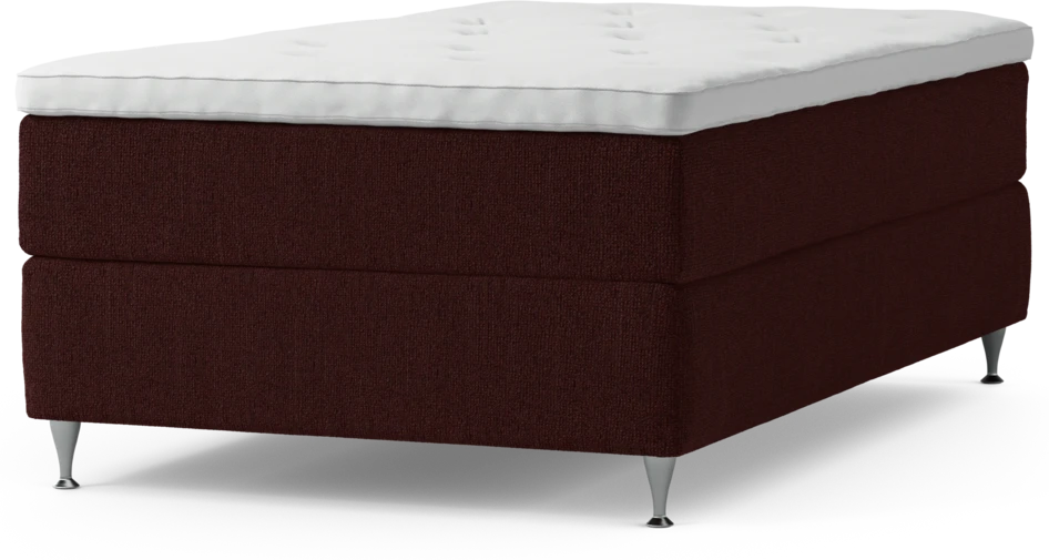 Delux Exclusive - Kontinentalsäng, enkelsäng 120 cm med bäddmadrass och sängben