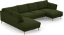 Madison Lux - 2-sits soffa med divan vänster och schäslong höger - Grön