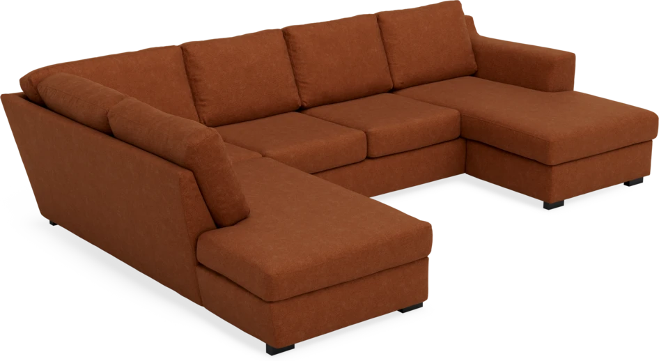 Friday - 3-sits soffa med divan vänster och schäslong höger - Orange