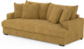 Mila - 3-sits soffa, hel dyna - Gul