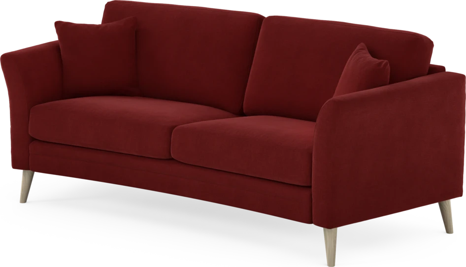 Eden - 2,5-sits soffa svängd - Röd
