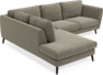 Madison - 2-sits soffa med divan vänster - Grön