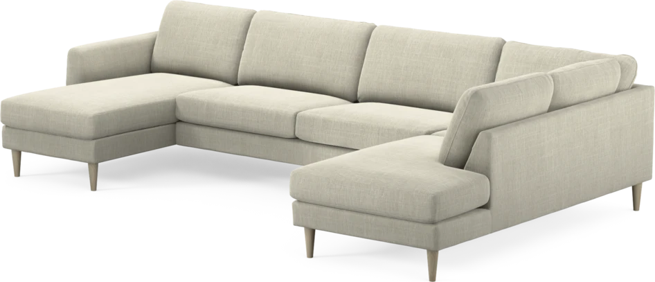 Bridge - 3-sits soffa med schäslong vänster och divan höger - Beige