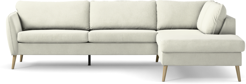 County - 2,5-sits soffa med divan höger - Vit