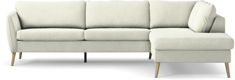 County - 2,5-sits soffa med divan höger - Vit
