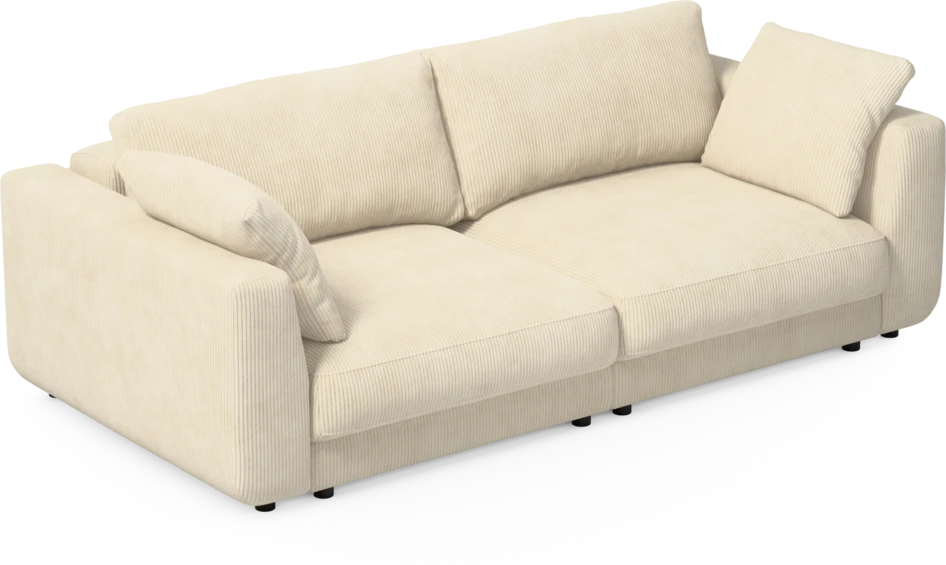 Amie - Bäddsoffa 3-sits - Vit