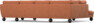 Madison Lux - 2-sits soffa med divan vänster och schäslong höger - Orange