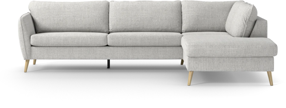 County - 2,5-sits soffa med divan höger - Grå