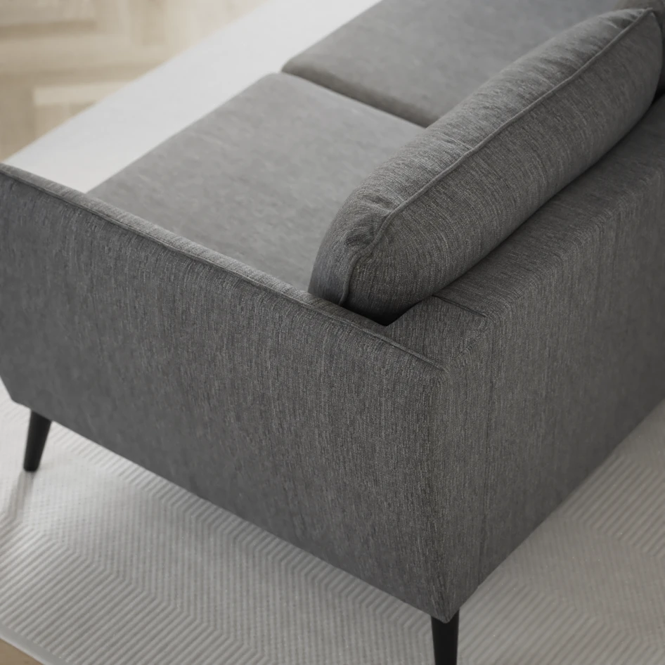 County - 3-sits soffa med divan vänster och schäslong höger - Grå