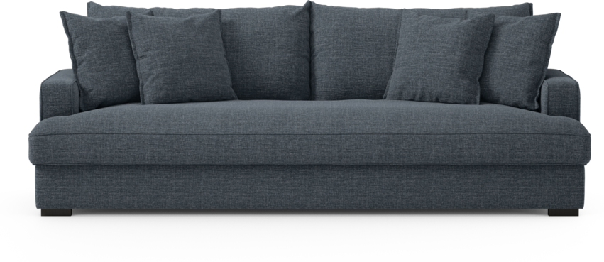 Mila - 4-sits soffa, hel dyna - Blå