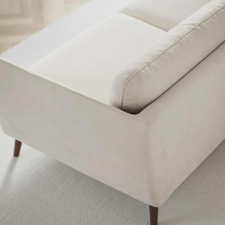 Madison Lux - 2-sits soffa med divan vänster - Vit