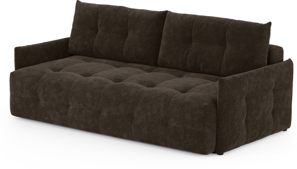 Bella - Bäddsoffa 3-sits - Brun