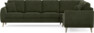 Eden - Hörnsoffa, 3+2-sits - Grön