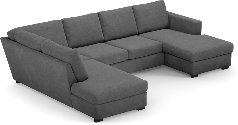 Friday - 3-sits soffa med divan vänster och schäslong höger - Grå