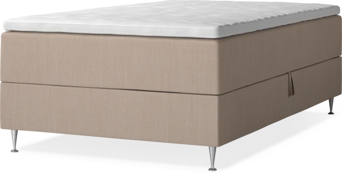 New York, Förvaringssäng, enkelsäng med bäddmadrass, sängben och sängben