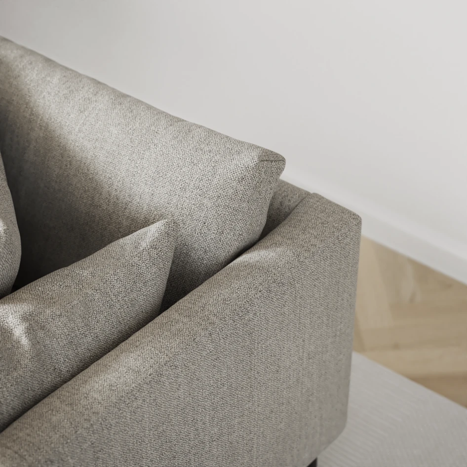 Harper - 3-sits soffa, hel dyna - Vit