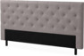Delux Pikerad Låg - Sänggavel, 90-210 cm - Grå