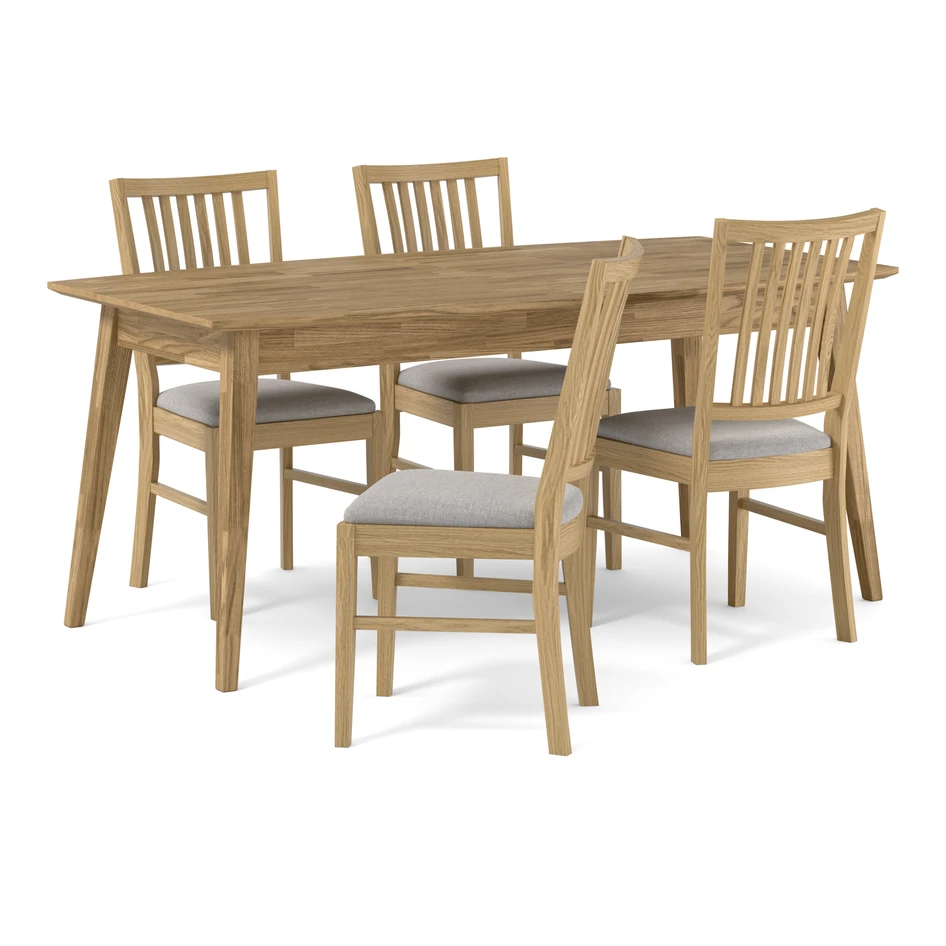 Ekerö - Matgrupp med 4 stolar Ekerö - Beige