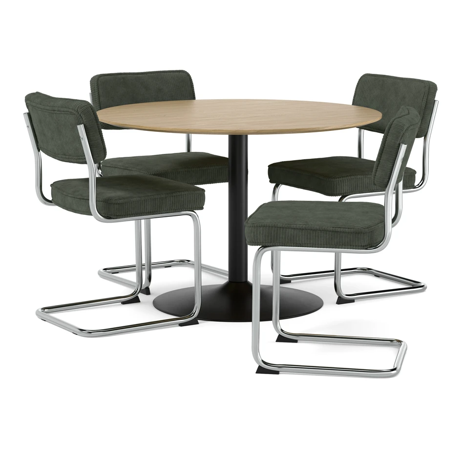 Plaine - Matgrupp med 4 stolar Merano - Beige