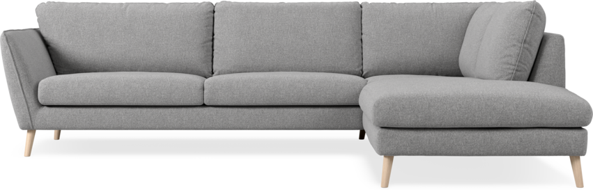 Madison Lux - 3-sits soffa med divan höger - Grå